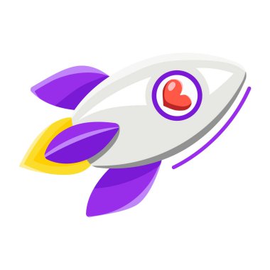 Bir roketin vektör çizimi 