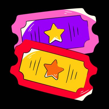 Bilet vektör çizim