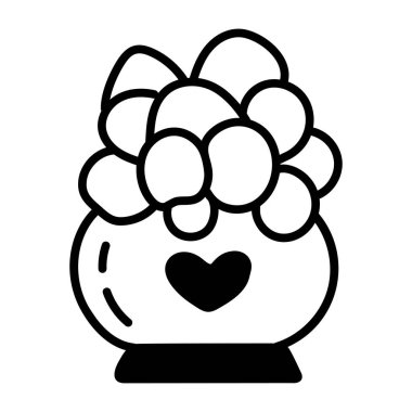 Ananas simgesi, vektör illüstrasyonu