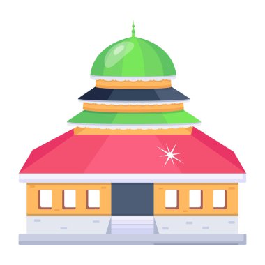 Bina simgesi. vektör illüstrasyonu