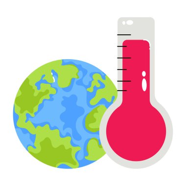 vektör çizim termometre