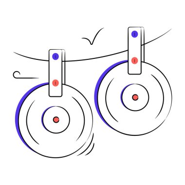 müzik çalıcı simgesi vektör illüstrasyon tasarımı