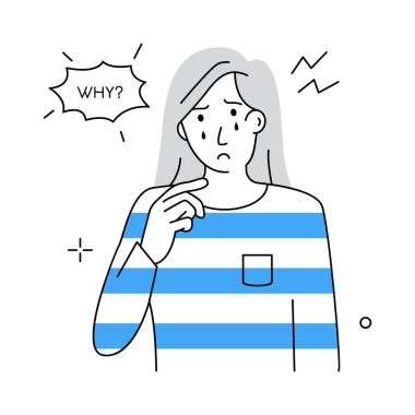 Konuşma balonu vektör çizimi olan kadın