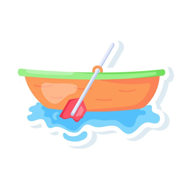 Fiske Båt Modern Ikon Vektor Illustration — Stock vektor