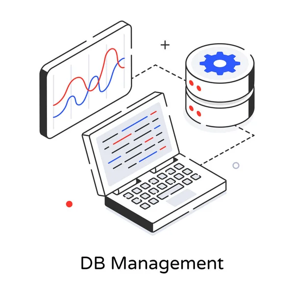 stock vector DB Management modern icon, vector illustration 