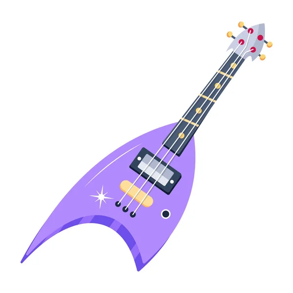 Гітара Музичний Інструмент Ізольована Векторна Ілюстрація — стоковий вектор