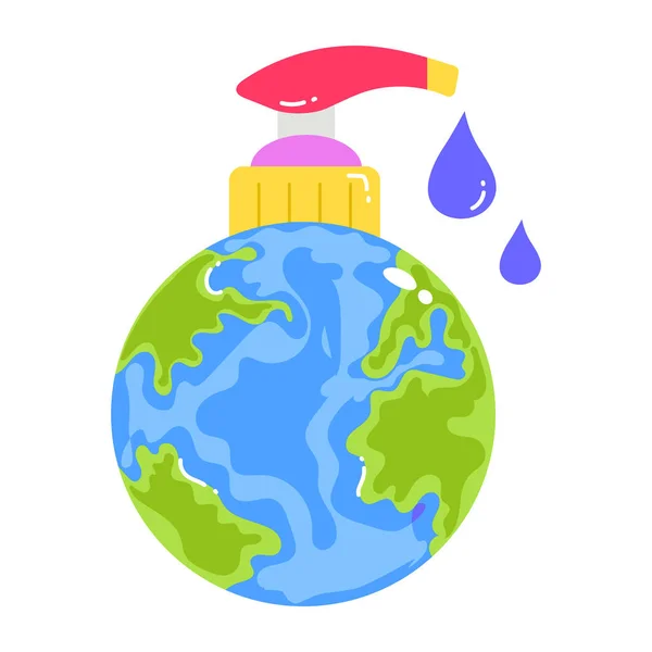 Earth Day Concept Vektor Illustration Eps Grafik — Stockvektor