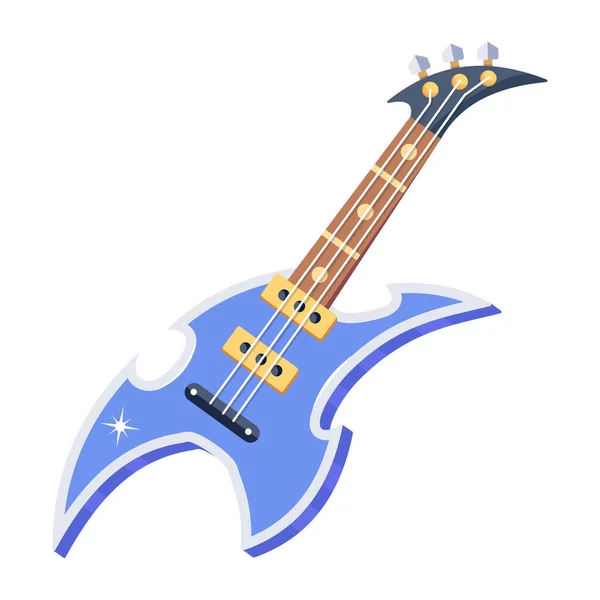 Design Guitarra Música Decoração Ilustração Vetorial Isolada — Vetor de Stock