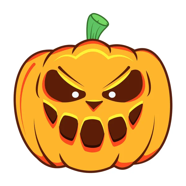 Illustration Vectorielle Citrouille Halloween — Image vectorielle