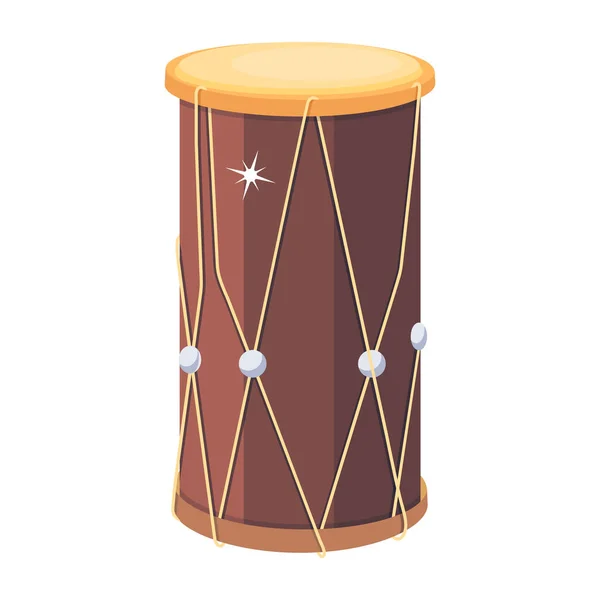 Ilustrace Starodávného Bubnového Nástroje — Stockový vektor