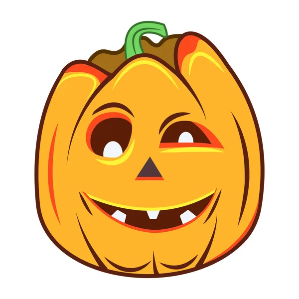 Ilustração Vetorial Abóbora Halloween —  Vetores de Stock