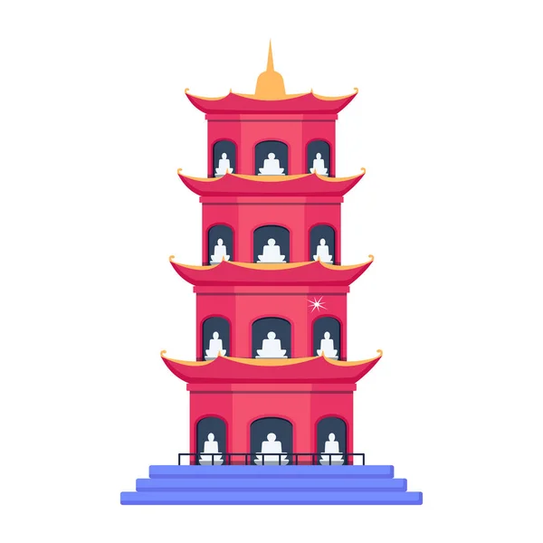 Vektor Illustration Eines Turms — Stockvektor
