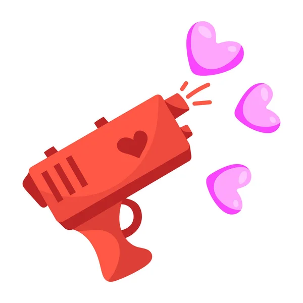 День Святого Валентина Пистолет Любви — стоковый вектор