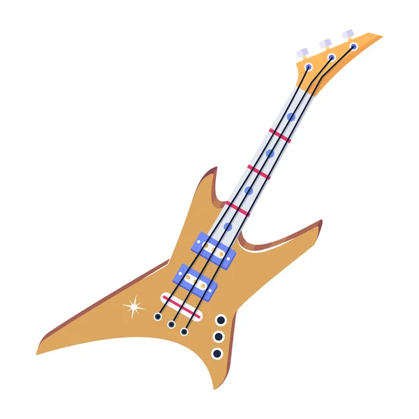 Diseño Ilustración Vector Guitarra — Vector de stock