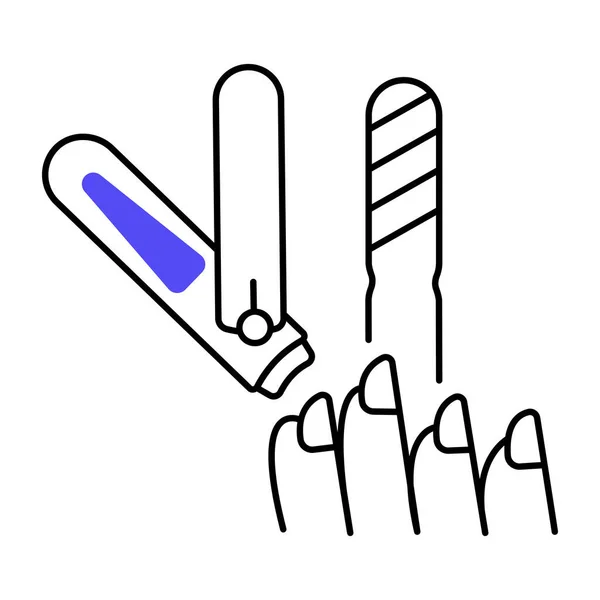 Nagel Clipper Symbol Vektor Abbildung Einfaches Design — Stockvektor