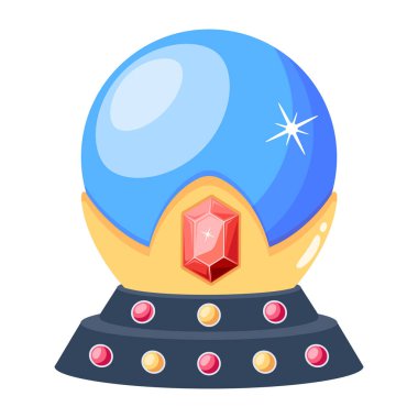 magic ball icon. isometric of star toy vector icons for web design isolated on white background