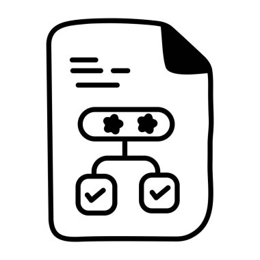 dosya belgesi simgesi, vektör illüstrasyonu