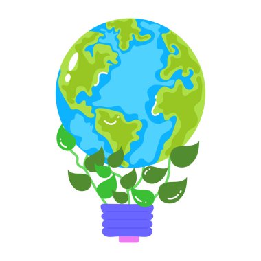 Küresel ısınma simgesi, vektör illüstrasyon tasarımı