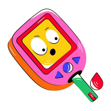 Gülümseyen şirin bir gülücük çizimi.