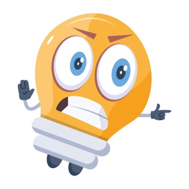 Bir robotun karikatür yüzünün vektör çizimi