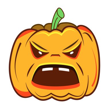 Cadılar Bayramı balkabağının vektör çizimi