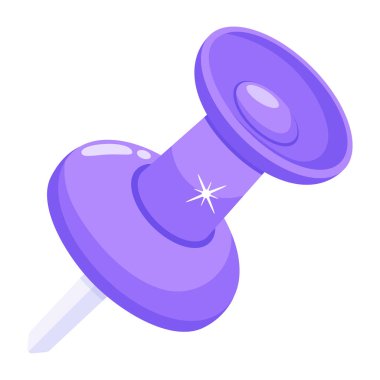 pin icon. isometric of baby clothes vector illustration on white background