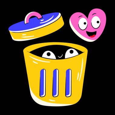 Çizgi film karakteri şirin bir bebeğin vektör çizimi