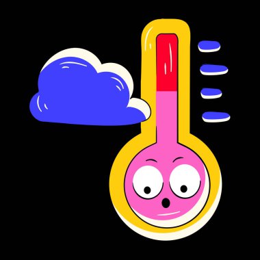 Hava simgelerinin karikatür çizimi