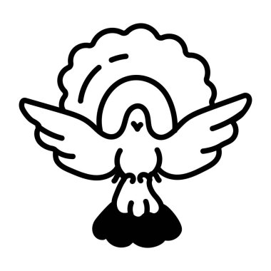 angel with wings vector illustration design