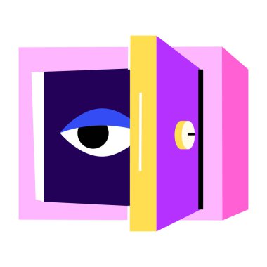 Renkli bir kasanın vektör çizimi