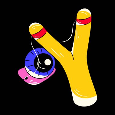 Bir el çizimi alfabesinin vektör çizimi