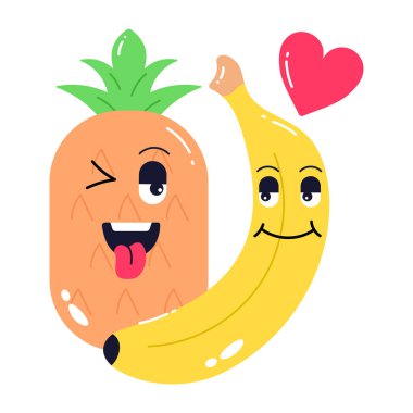 Meyve simgesi, vektör illüstrasyonu