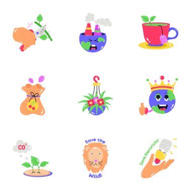 Küçük şirin bir bebeğin çizgi film karakterinin vektör çizimi