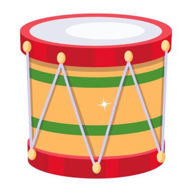 Bir davul enstrümanının vektör çizimi 