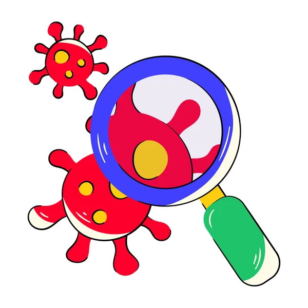 Virus Icon Vector Ilustrare — Vector de stoc