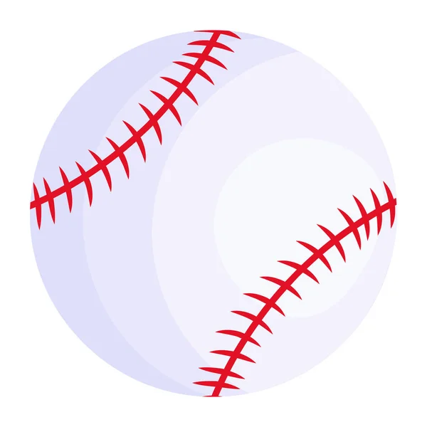 Икона Бейсбольного Мяча Векторная Иллюстрация — стоковый вектор