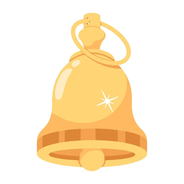 Christmas Bell Icon Vector Illustration — Stock Vector
