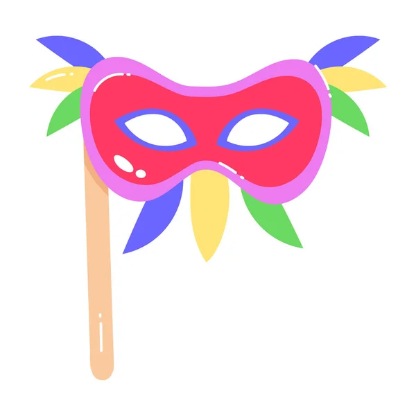 Carnival Mask Icon Vector Illustration Design — Stock Vector