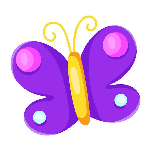 有粉色和紫色蝴蝶的蝴蝶 — 图库矢量图片