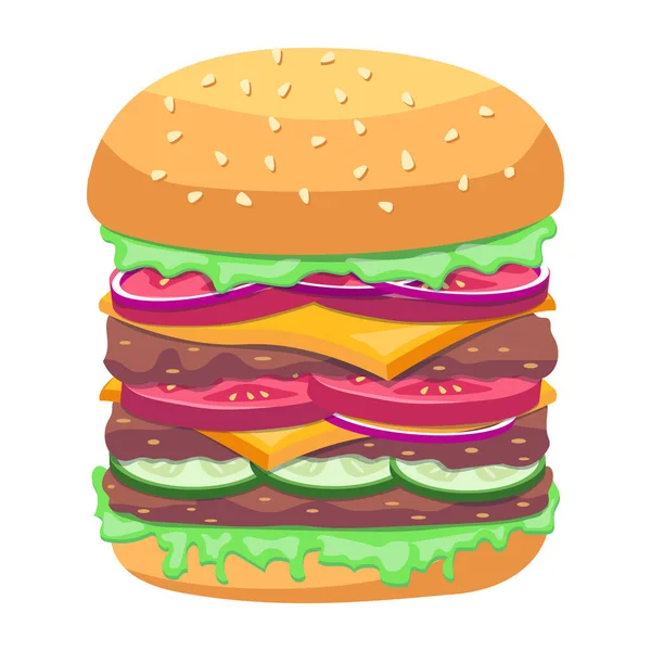 Burgerikon Vektor Illustration — Stock vektor