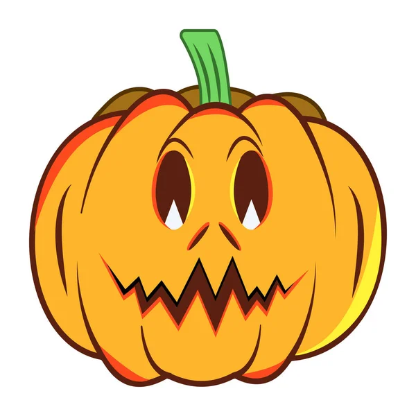 Calabaza Halloween Ilustración Vectorial — Archivo Imágenes Vectoriales