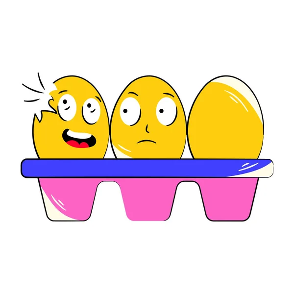 Ilustração Vetorial Dos Ovos —  Vetores de Stock