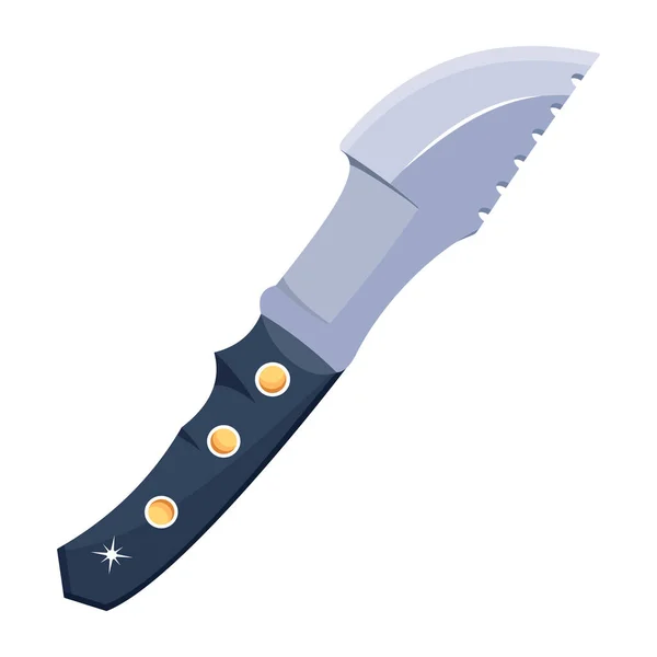 Knife Icon Isometric Dagger Vector Icons Web Design Isolated White — Stock Vector