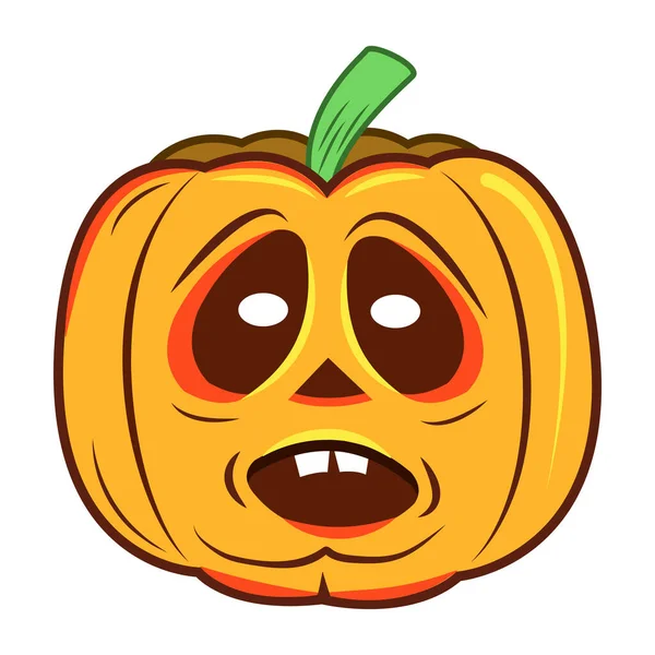 Vector Illustration Halloween Pumpkin Icon — Stock Vector