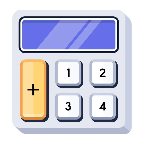 Obiekt Ilustracja Wektora Kalkulatora — Wektor stockowy