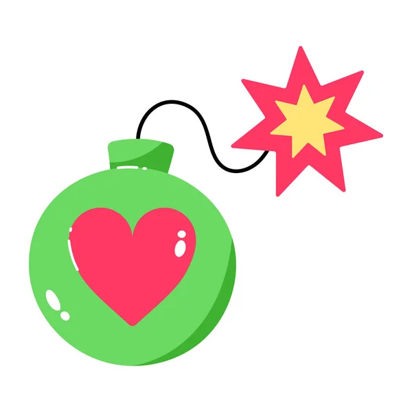 Χριστουγεννιάτικη Μπάλα Αστέρι Διανυσματική Απεικόνιση — Διανυσματικό Αρχείο