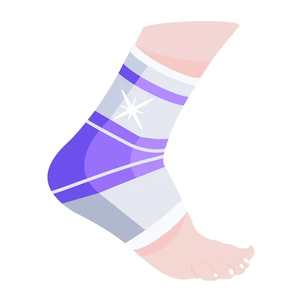 Vector Illustration Female Foot — Stock Vector