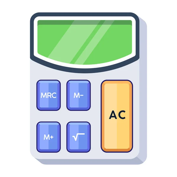 Calculator Pictogram Vector Illustratie — Stockvector