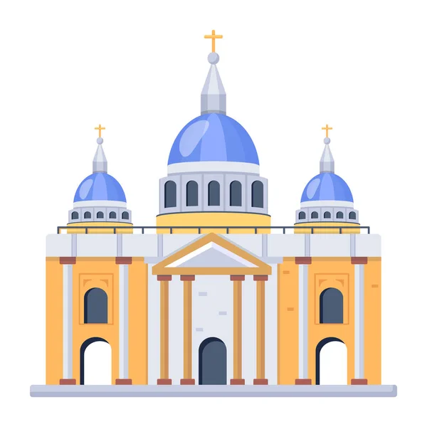 stock vector vector illustration of a saint joseph cathedral in the church