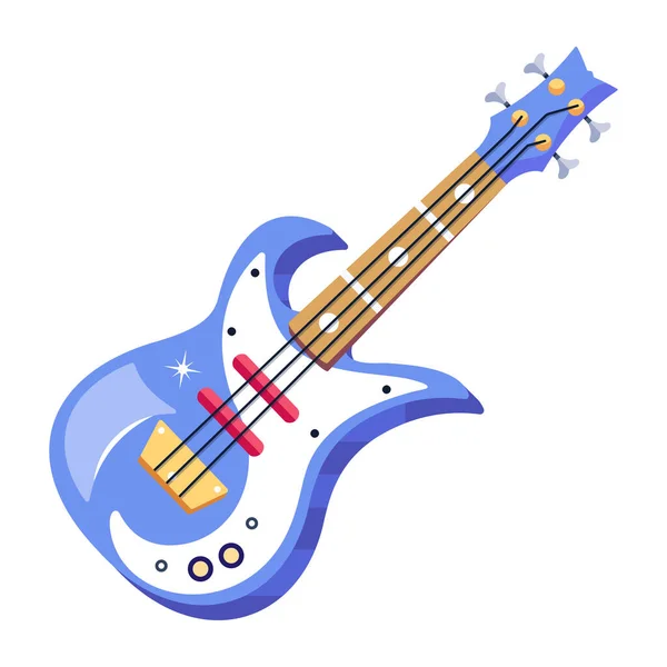 Guitarra Elétrica Ilustração Vetorial — Vetor de Stock
